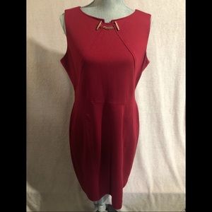 Sleeveless Red Dress - 12